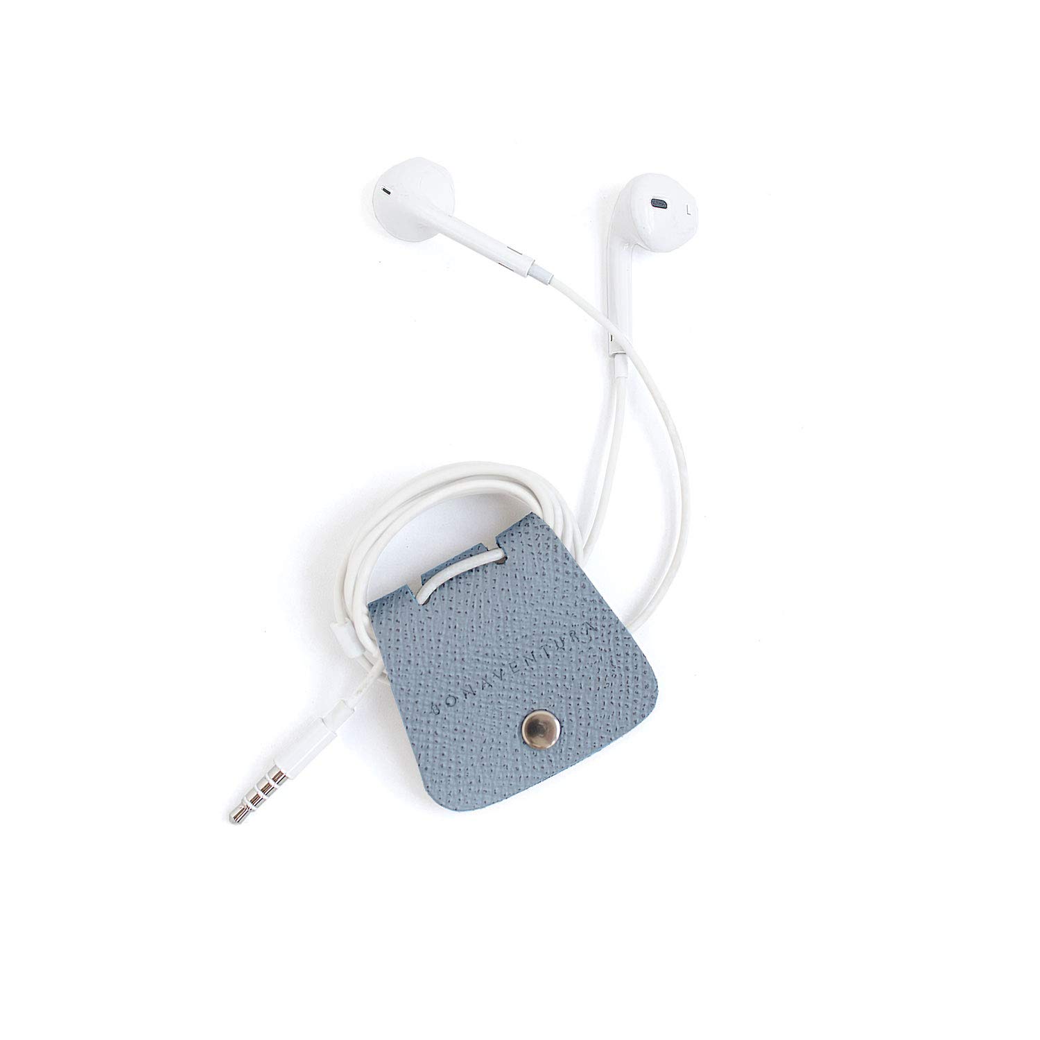 

BONAVENTURA Noblessa Cable Holder Italian Leather Genuine Leather Present Day Gift [Blue Lin] Mother s BCHNS-BN