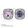 Vintage Hollow Lace Amethyst Ring Princess Pink Diamond Temperament Personality Ring Woman