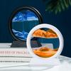 3D Timeglas Rinnande Sand Konstbild Rund Glas Djup Havs Sandlandskap Hantverk Flytande Målning Hemmakontor Dekoration Gåvor