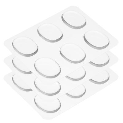 Uxcell Trommedemper Gel Silikon Demper Tromme Trommemåne Effektiv for Stemming Trommeskinn Cymbaler 18-delt Dempeputer, Pads, Lyddempere, Dempere, Gel, Klar, 30x25x3mm,