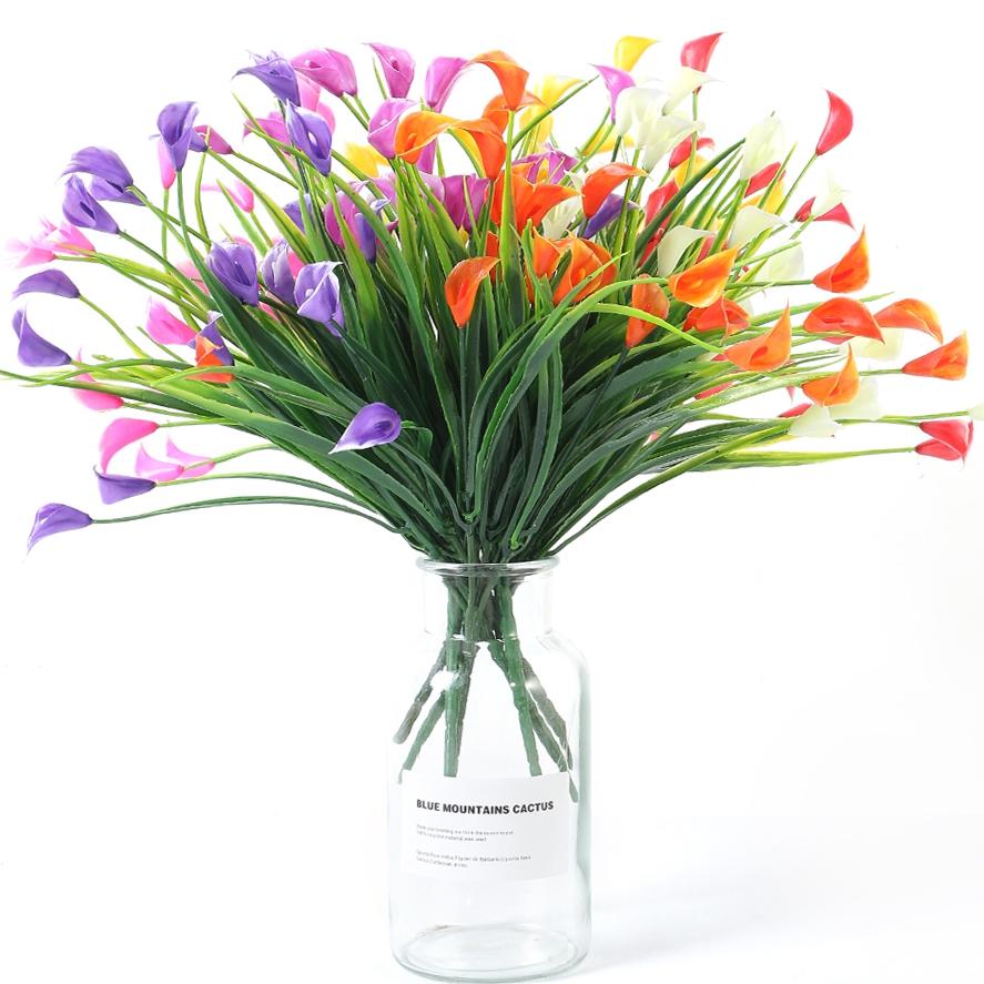 Műnövény Csokor 33cm Művirágok Beltéri Otthoni Szobadekorációhoz Kerti Esküvői Dísz Kültéri Váza Virágkötészet