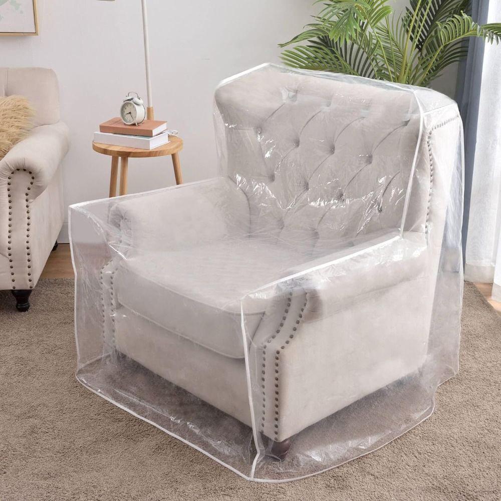 Transparent Recliner Chair Cover Waterproof Armchair Slipcover Furniture Protector  Pets Protection