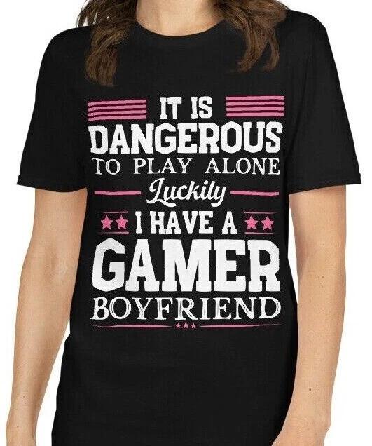 Girlfriend Gamer Boyfriend Gamer, Couple Matching Valentine s Day Unisex T- Shirt XL