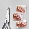 Stainless Steel Cuticle Nippers for Precise Nail Trimming and Dead Skin Removal - High-Quality Salon Nail Care Tool.