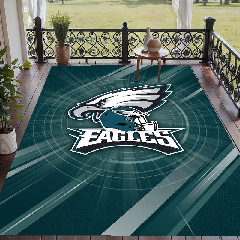 Soft Floor Carpet Philadelphia Eagles Pattern Area Rug Decorative Mat For Home Room Decoration
