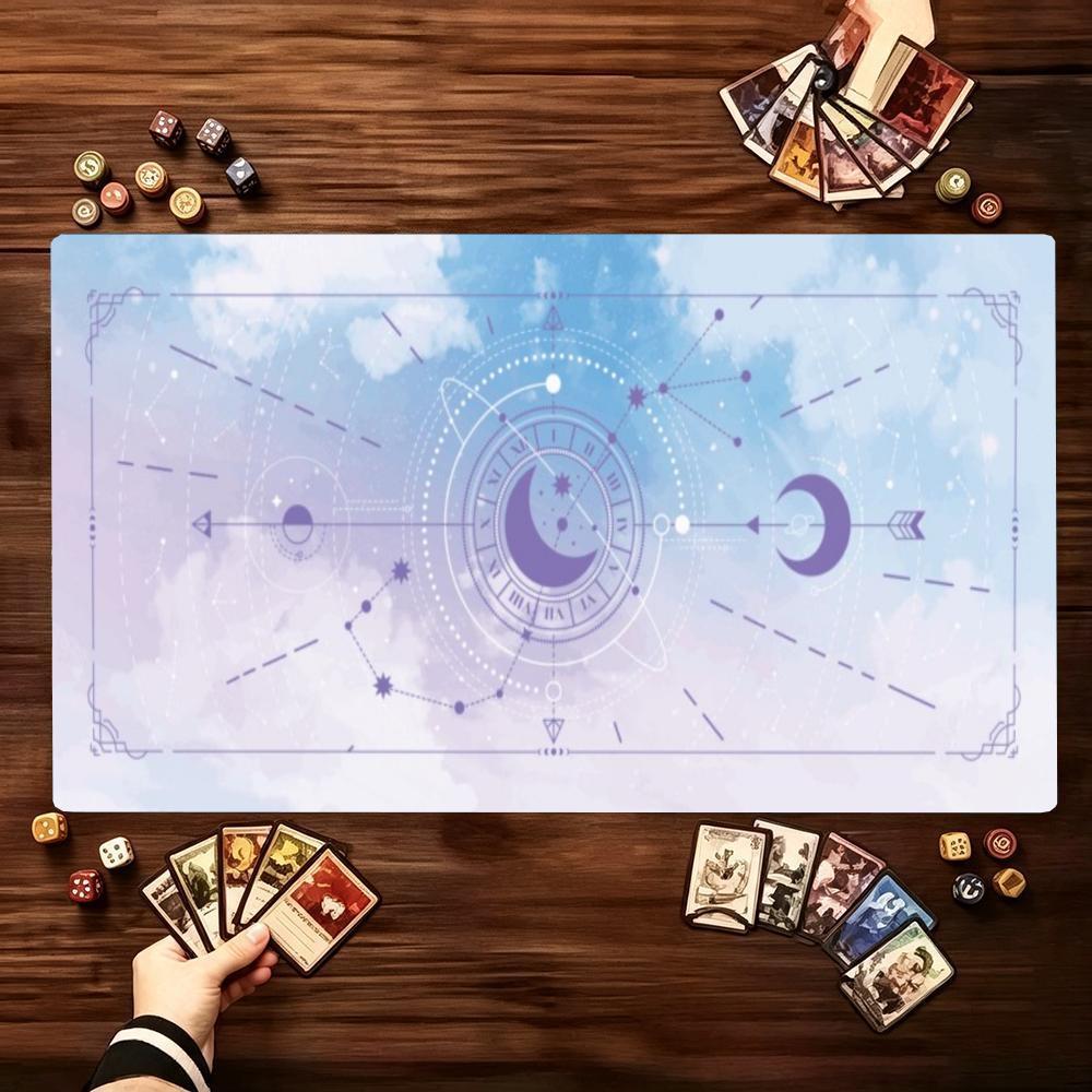 Mystic Night Sky Constellation Moon Astrology Tarot Style Playmat Suit Large Size Laptop Bedroom Gaming Keyboard Pad