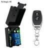 RF Drahtlose Fernbedienung Schalter Relais AC 220V 110V 433Mhz 2-Kanal Empfängermodul für Garagentor Vorhangmotor Licht
