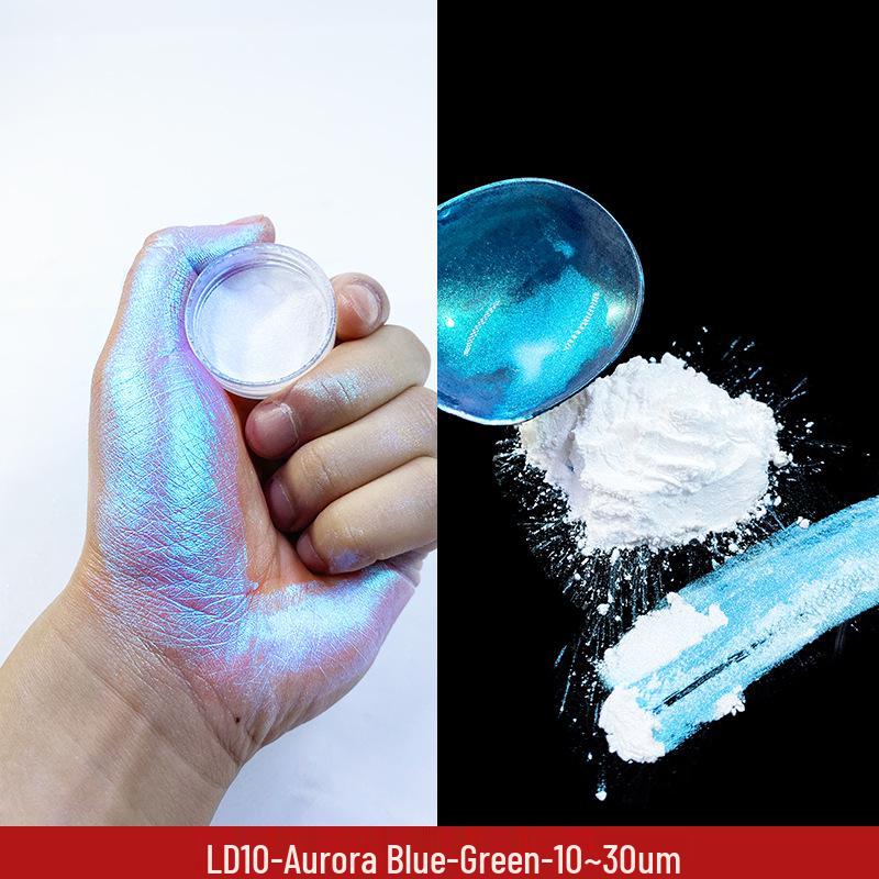 Iridescent Aurora Cosmetic Grade Mica Powder for Glitter Eyeshadow & Bath Soap, 10g