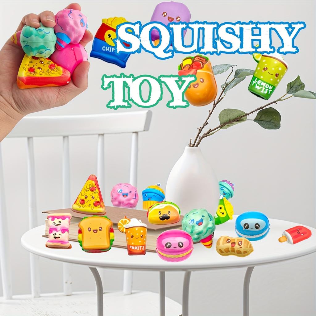 Pcs Mini Squeeze Toys, School And Birthday Gift Pack With Various Food &Fries Slow-Rising Squishy Toys,Random Styles Christmas