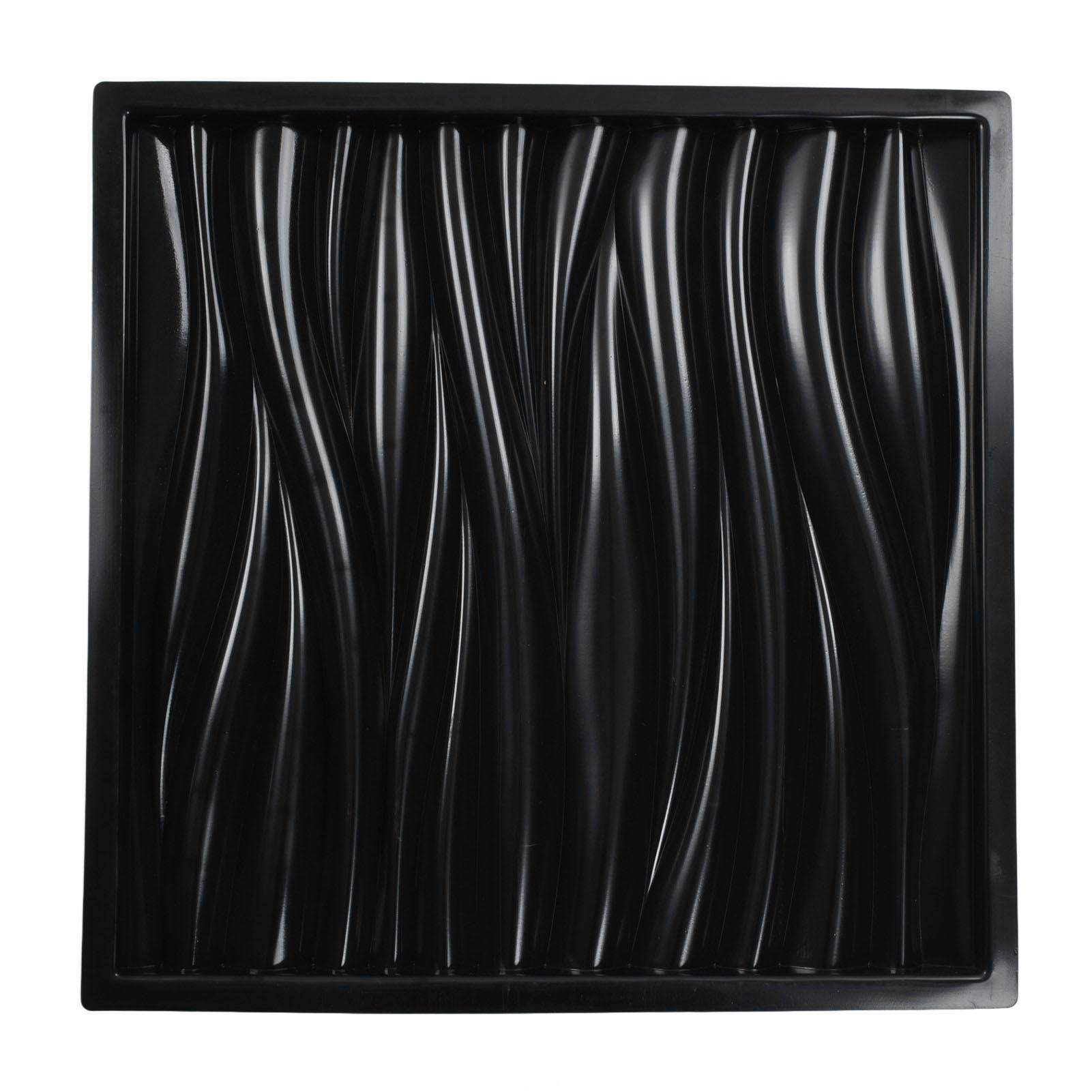Moule pour mur en béton 54 cm motif ondulé réutilisable décor
