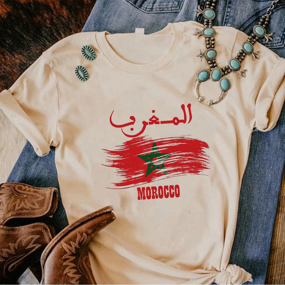 Maroc Morocco Tee Women Funny Summer Streetwear T Shirt Female Yk Designer Clothes