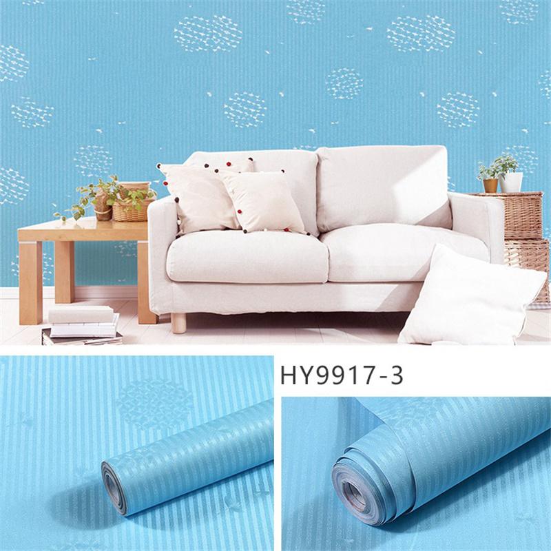 Solid Color Self-adhesive Simple Vintage Retro Printed Bedroom Living Room Decoration Waterproof Background Wall Paper