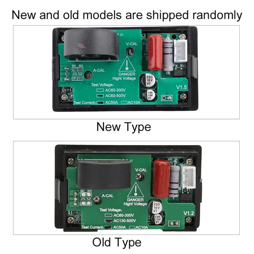 YB4835VA Digital Display AC 500V 50A LED Ampere Meter Voltmeter