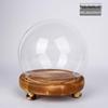 Glaskugel-Schmuck: Transparente Blumenstaubabdeckung & Miniatur-Landschafts-Spielzeugfigur