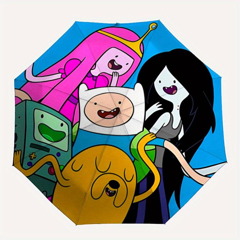 

1pc Adventure Time Automatic Umbrella 8-Bone Design Compact Gear for Outdoor Travel, Perfect Gift for Friends or Family yy250829127
