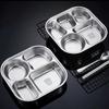 Wutuo 304 Stainless Steel Divided Dinner Plate