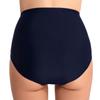 Women’s High-Waist Ruched Triangle Bikini Bottoms, Tummy Control Hip-Lifting Swim Pants