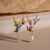 Dangle Design Copper Pendant Necklace Copper Fairy Tale Pendant Necklace  Gifts for Girls