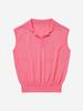 LORDLOAR Signature Summer Collared Sleeveless Knit Pink