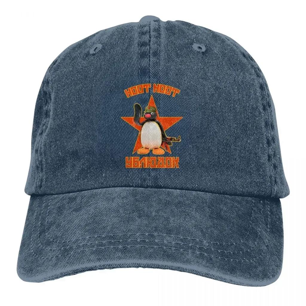 Comrade Pingu Noot Noot Pingu The Pengouin Retro Baseball Hat Cotton Sun Protaction Caps Unisex Casual Golf Hats