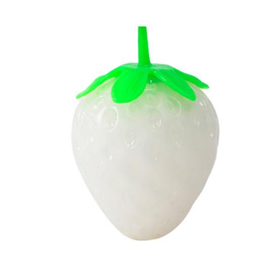 

Strawberry Squeeze Toy Discolored in Light Cute Simulation Fruit Ball Soft TPR Stress Relief Toys Vent Ball Squishes Decompression белый