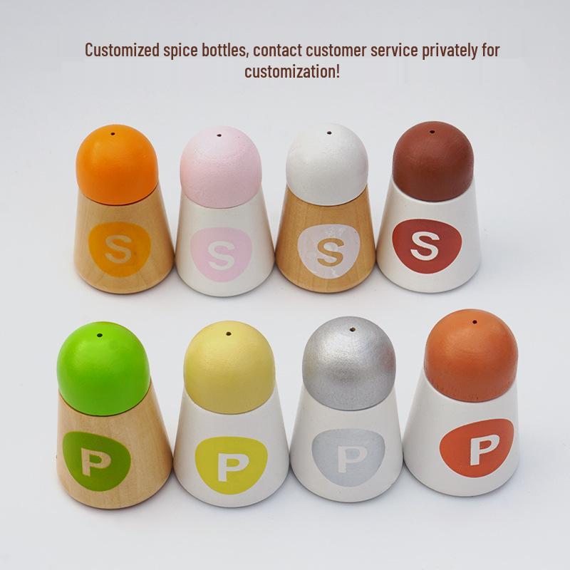 Solid Wood Kids' Kitchen Pretend Play Set - Cutting Board & Knife Toy