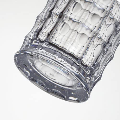 FOYER Unbreakable Vase, Polycarbonate, Crystal Series, 18cm H x 7cm W, 2300181