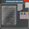 1set 2D Flat Transparent Acrylic Magnetic Fridge Calendar with Dry Erase Markers - Monthly and Weekly Planner for Refrigerator