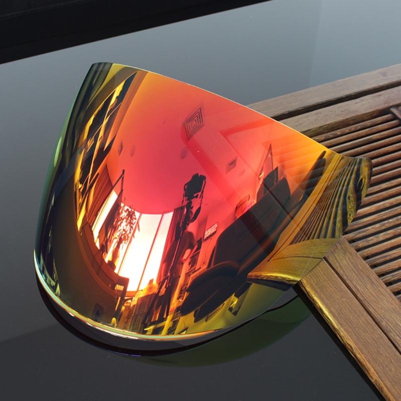 Motorcycle Helmets Lens, Motorcycle Wind Shield Helmets Visors Lens AntiFog Lens for OF608 Helmets Visors