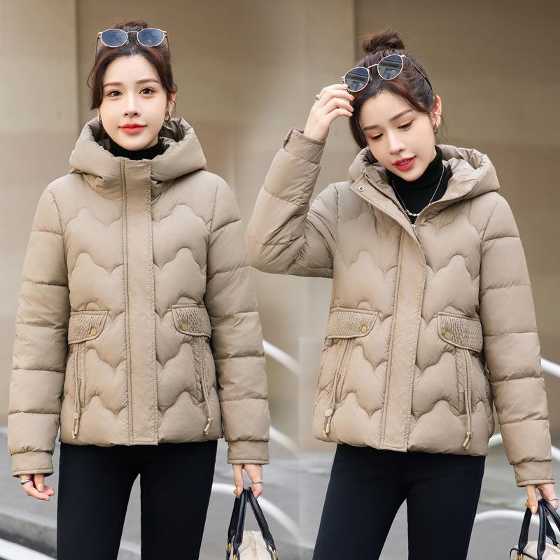 Large size short cotton-padded clothes, short fashion winter down cotton-padded clothes, small loose thickened and thin jacket, cotton-padded jacket
