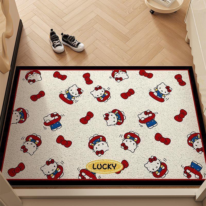 Hello Kitty Non-Slip Cartoon Floor Mat - Cuttable Door Entrance Doormat