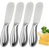 2/4pcs Stainless Steel Cheese and Butter Spreader Set, Deli Knife, Cheese Knife, Butter Knife Spreader, Suitable for Cheese, Jam, and Pastry Making