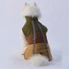 Pet dog outdoor cotton-padded coat thickened warm back reflective two-foot zipper large dog dog clothes