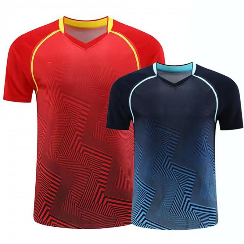 Quick-Dry Badminton Shirt Men Women Teens Lightweight Sport T-Shirt Team Uniform Custom Print