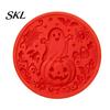 Handmade Pathway Stepping Stones Silicone Stone Mold for Halloween DIY Garden Pathway, Flexible Reusable Casting Concrete Molds Cement, Sunflower Cat