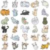 60Pcs Cat Cartoon Sticker Cute Animal Decals Toys Diy Scrapbook Laptop Sticker