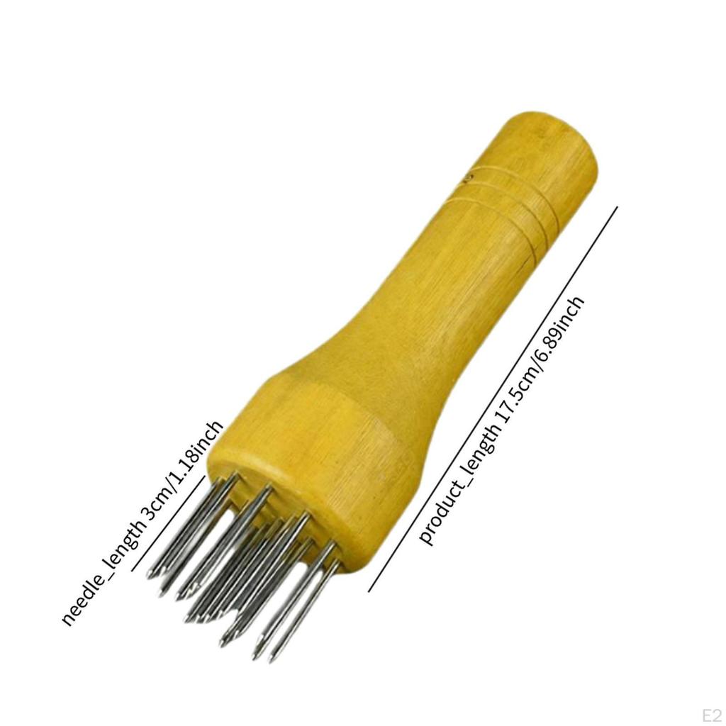 Meat Tenderizer Tool Stainless Steel Spikes Rustproof Compact Kitchen Softener Mallet