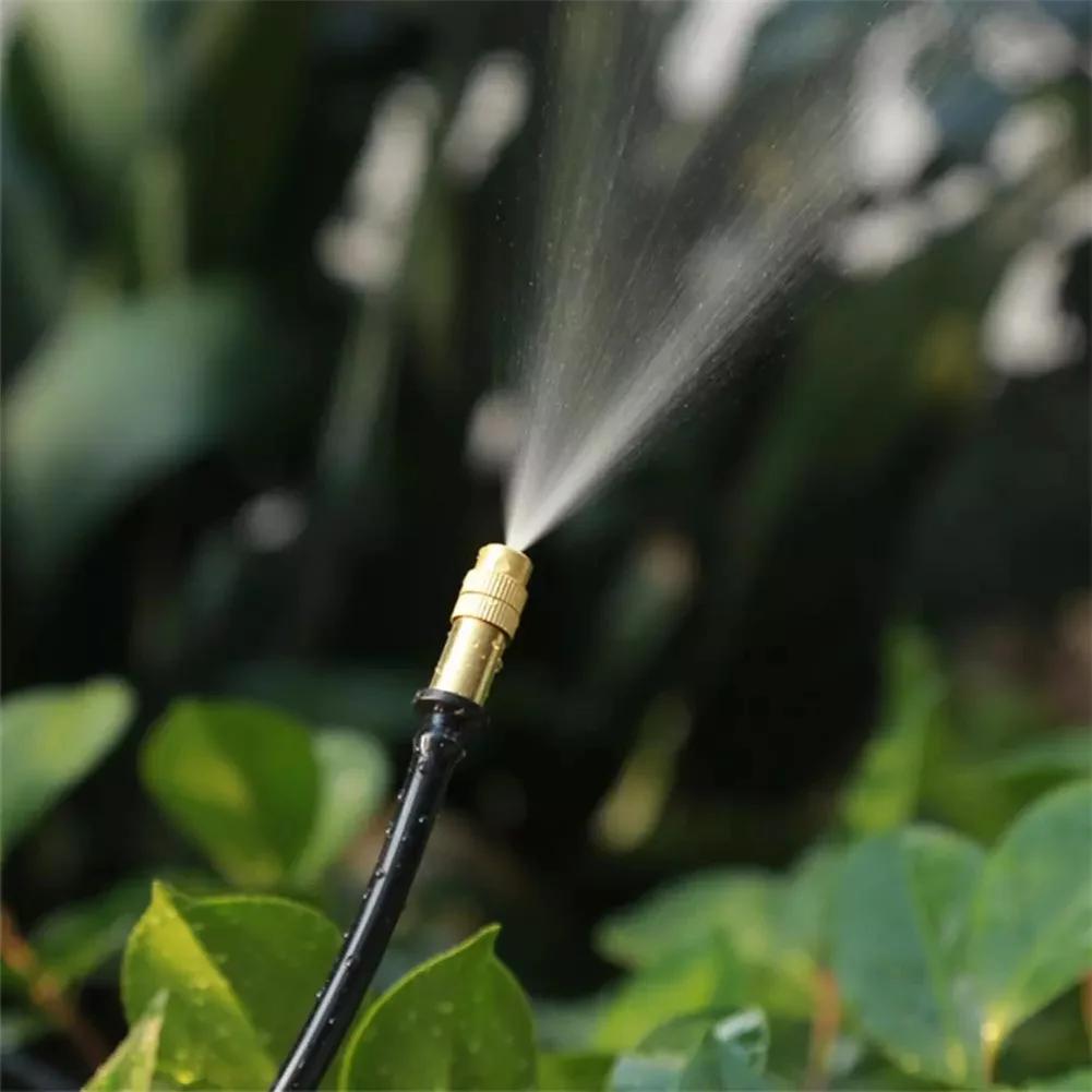 10pcs 4/7PVC Micro Drip Sprinklers Adjustable Green Dripper Nozzle Agricultural Save Water Portable Automatic Irrigation Tools