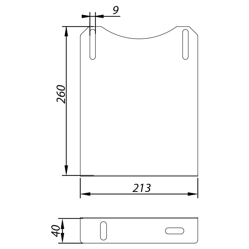 ADAM DW Wall Bracket Extension Fi 180 Adjustment 260-300mm