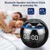 Alarm Clock Radio With Dual Alarms, Fm Digital Bedside Clock With Snooze Function, Led Display 4