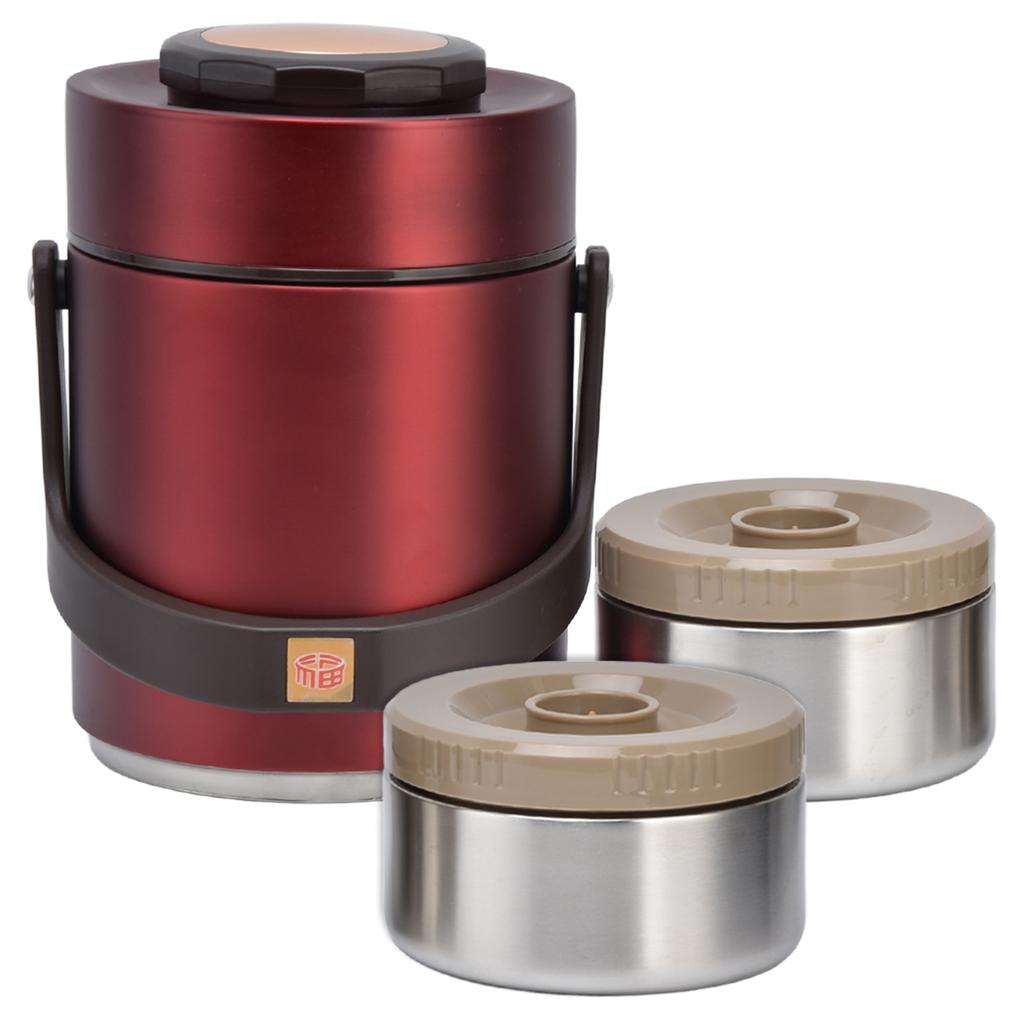 Insulation Lunch Box High Capacity 1.5L Stainless Steel Portable Heat Preservation Vacuum Bento Box for Adults Students