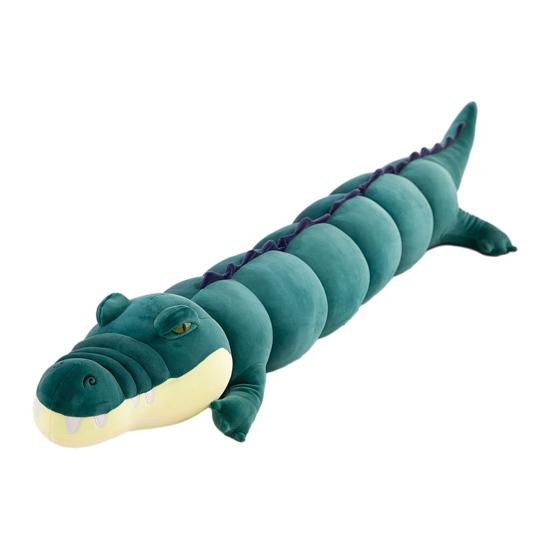 Long Crocodile Plush Pillow Soft Segmented Stuffed Animal for Hugging & Decor Unique Gift for Kids Adults