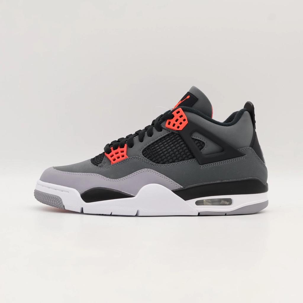 DH6927-061 Nike Air Jordan 4 Infrared 23 Black Cement Dark Grey Red (Men's)