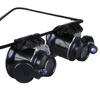 Ergonomic 20X Double Lens Loupe Magnifying Glass Suitable For Jewelry Electronics Inspection Lightweight Easy To Handle