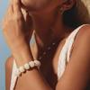Women Bracelet Bohemian Style Multi-Layered Resin Beaded Bracelet Adjustable Length Versatile Bracelet Wrist Accessory