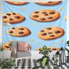 Chocolate Chip Cookie Pattern Pattern Wall Hanging Tapestry Decorative Tapestry Home Decor for Bedroom and Living Room