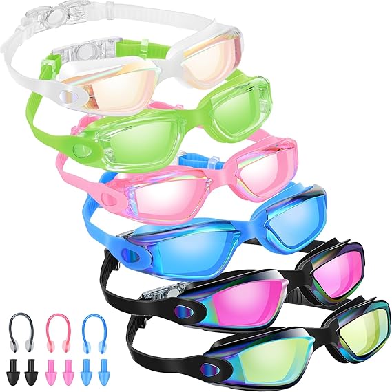 Champion Prescription Anti-Fog UV Protection Racing Goggles Silicone Swimming Goggles for Adults