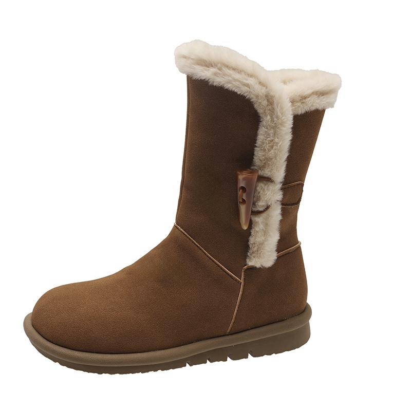 

Модные новые нескользящие зимние женские ботинки на плоской подошве для отдыха на открытом воздухе 2024 года, высококачественная модная женская обувь с круглым носком для отдыха на открытом воздухе Botas Mujer 40