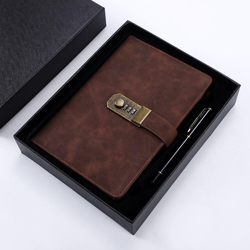 Retro Artistic Password Lock Diary for Primary School Girls