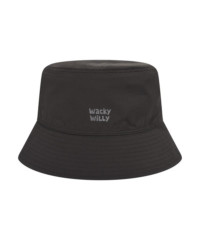 WACKY WILLY Hand-Drawn Reversible Bucket Hat Khaki